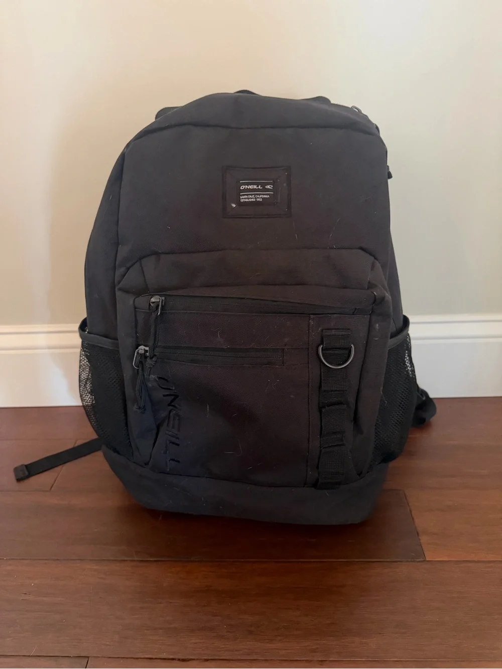O'Neill Black Men's Laptop Backpack with Mesh Side Pocket
